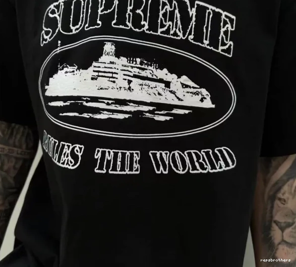 THE TEE Black TEE WORLD FW23 Sleeve S Short CORTEIZ RULE M L XL Devil's Printed Island 0824